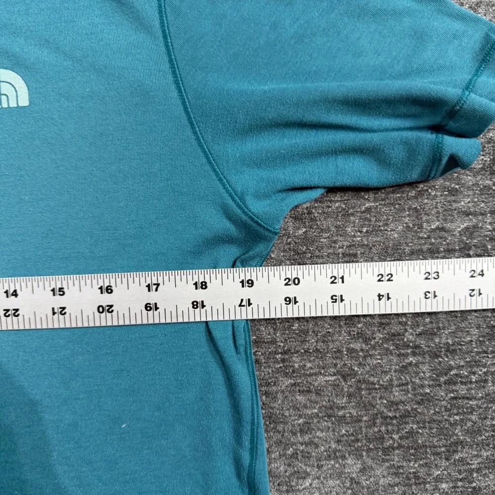 The North‎ Face FlashDry Teal Blue Performance T-Shirt Mens Medium Short Sleeve